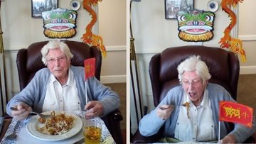 A very special surprise meal for Wiltshire care home Resident
